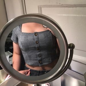 square neck crop top